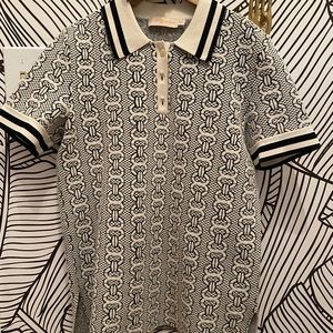 Tory Burch Gemini Link Sweater Polo Shirt Top XS